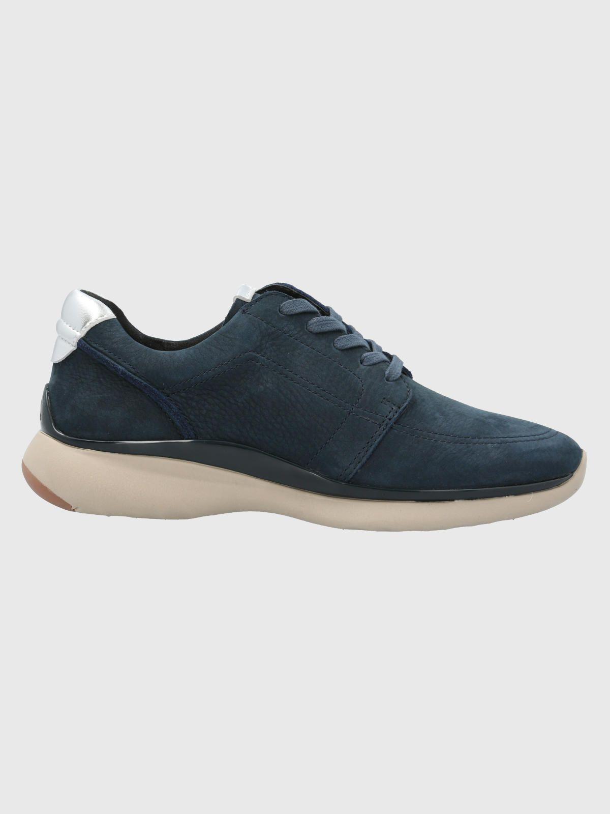 Zapatilla Cuero Mujer Goss Azul-1