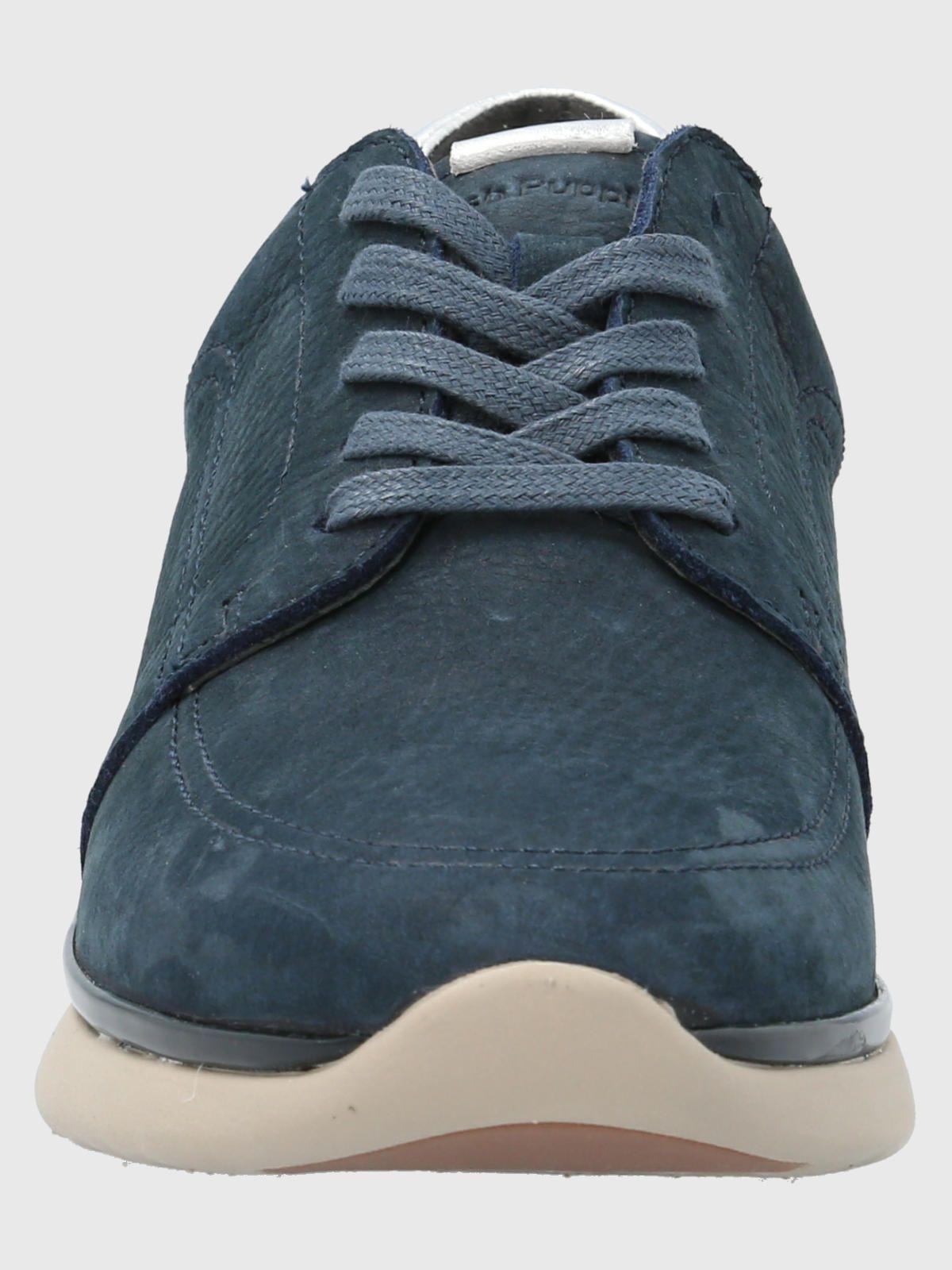 Zapatilla Cuero Mujer Goss Azul-3