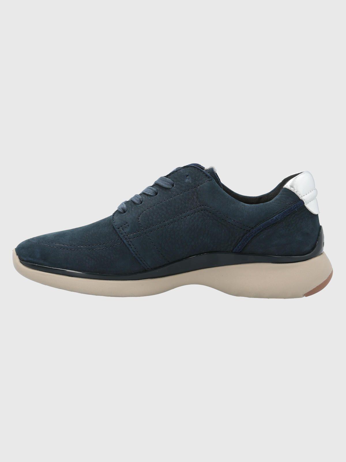Zapatilla Cuero Mujer Goss Azul-4