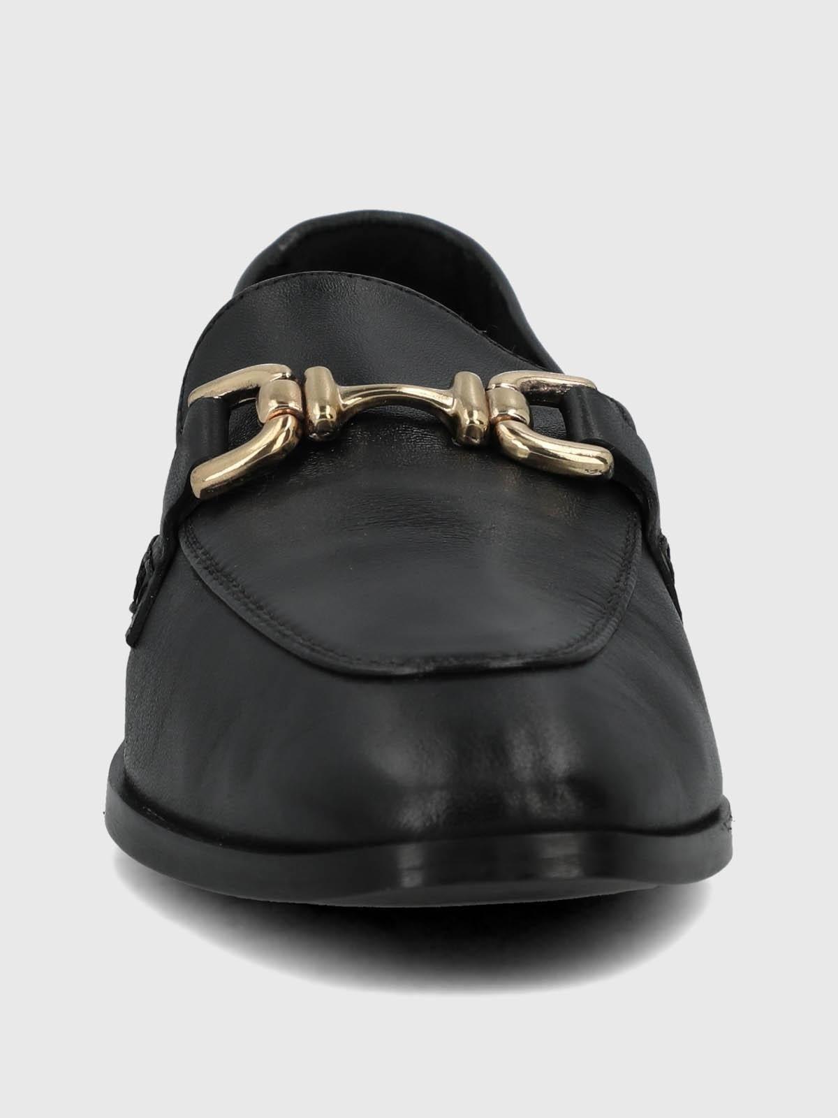 Mocasin Cuero Mujer Blume Negro-3
