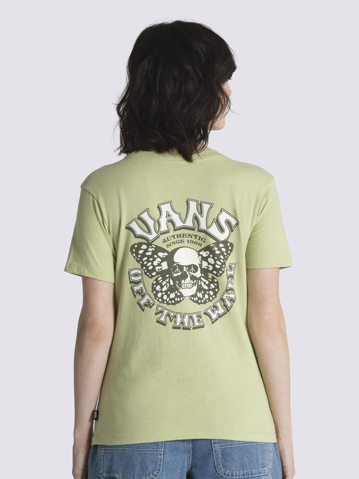 Polera Manga Corta Skullfly Crew Verde Mujer-3