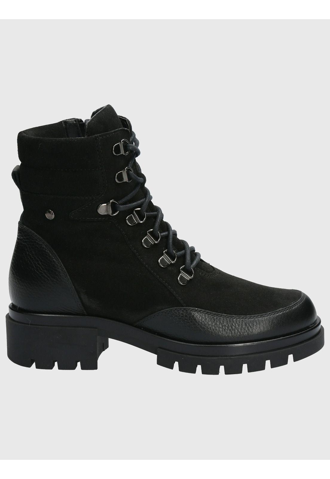 Botin Cuero Mujer Holborn Negro-1