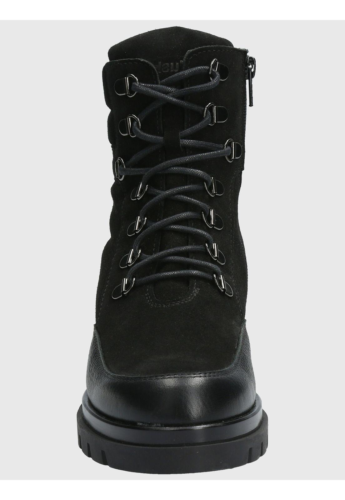 Botin Cuero Mujer Holborn Negro-3