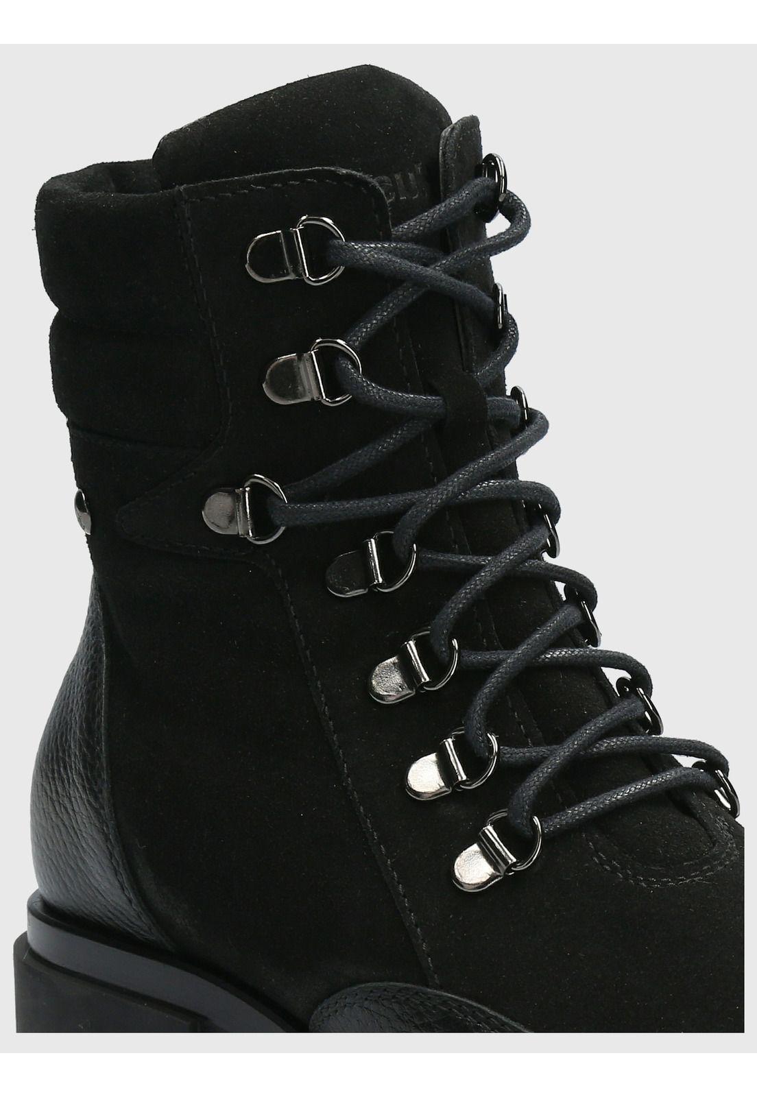 Botin Cuero Mujer Holborn Negro-7