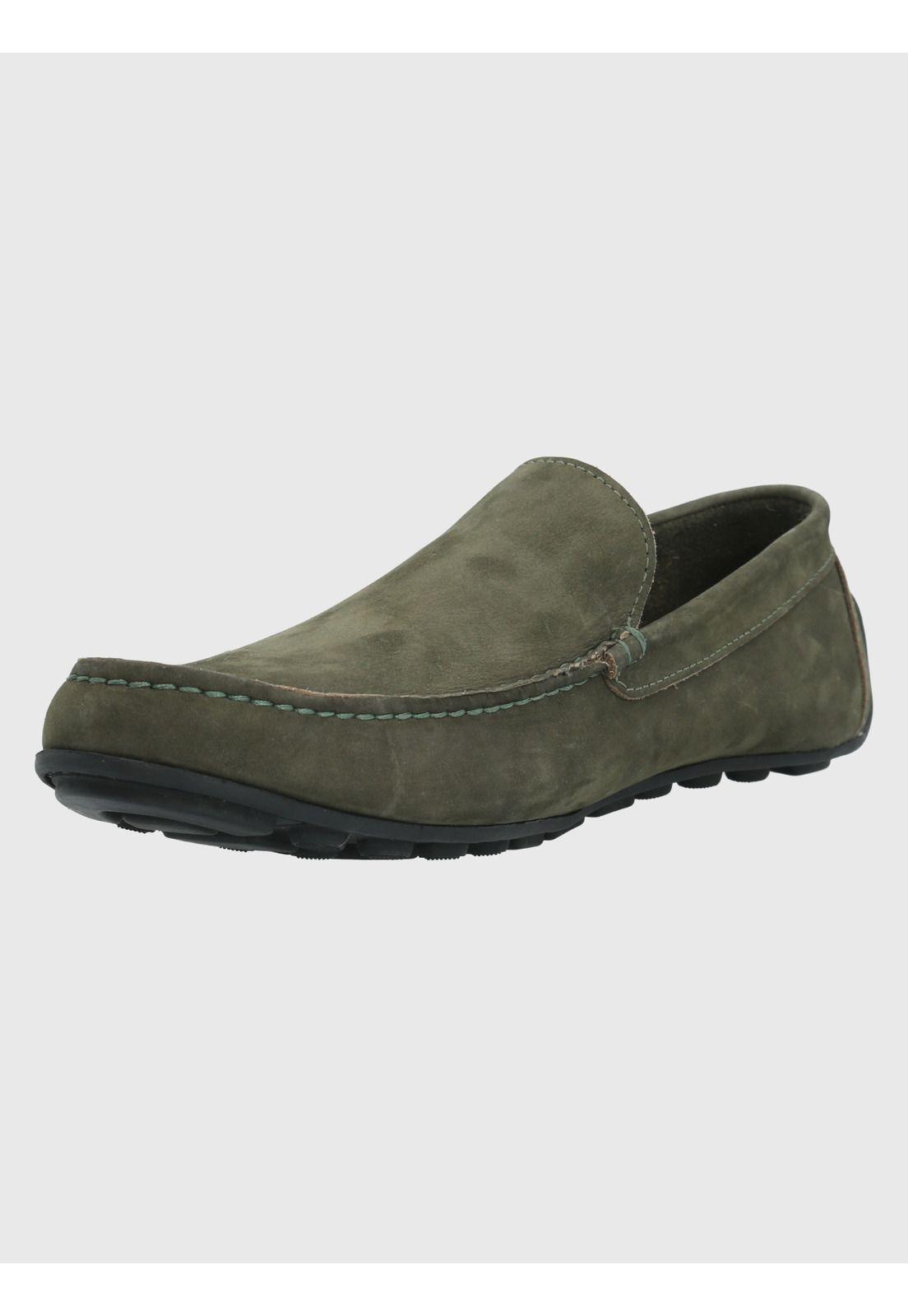 Mocasín Cuero Verde Hombre Blumenau -4