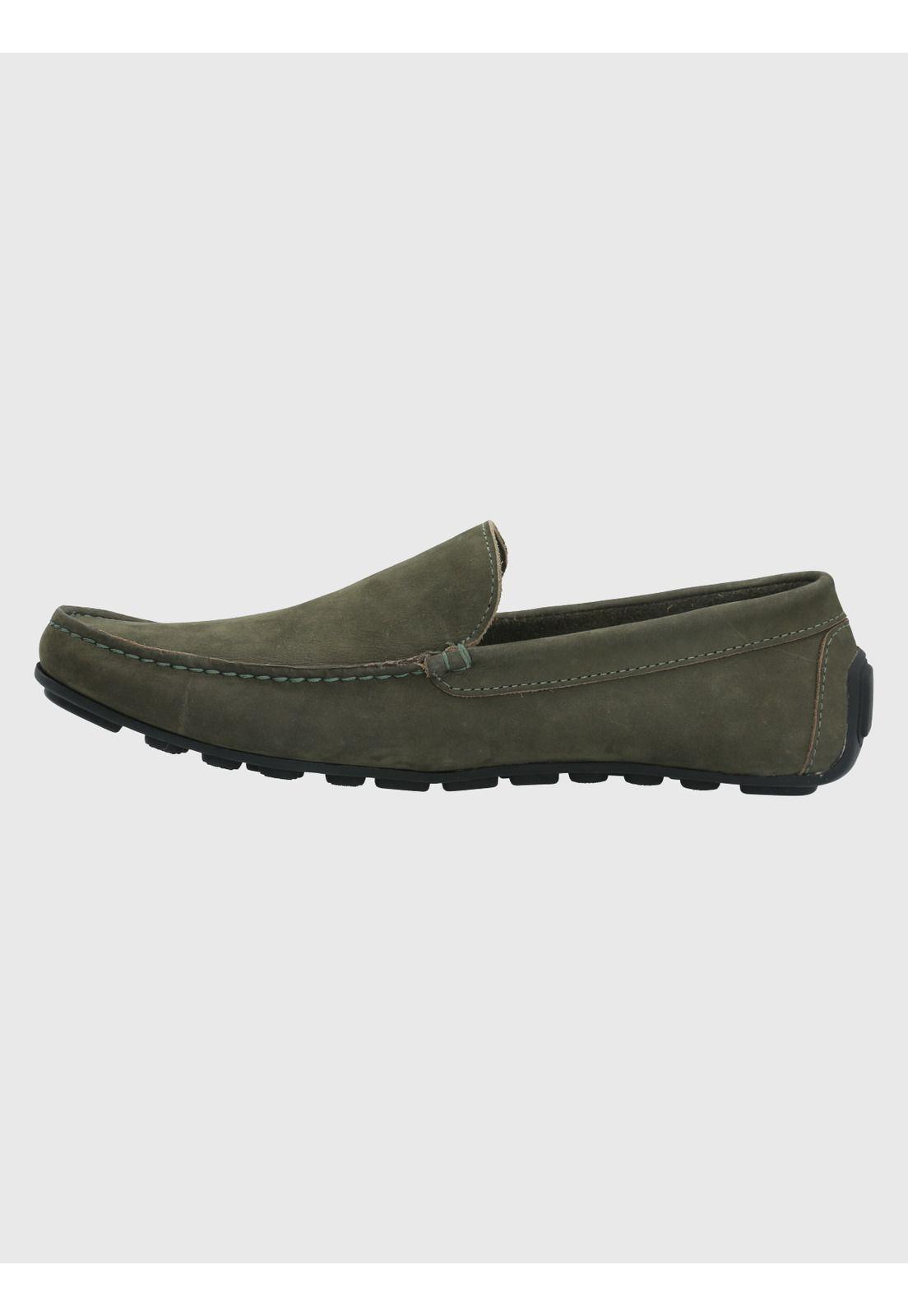 Mocasín Cuero Verde Hombre Blumenau -5