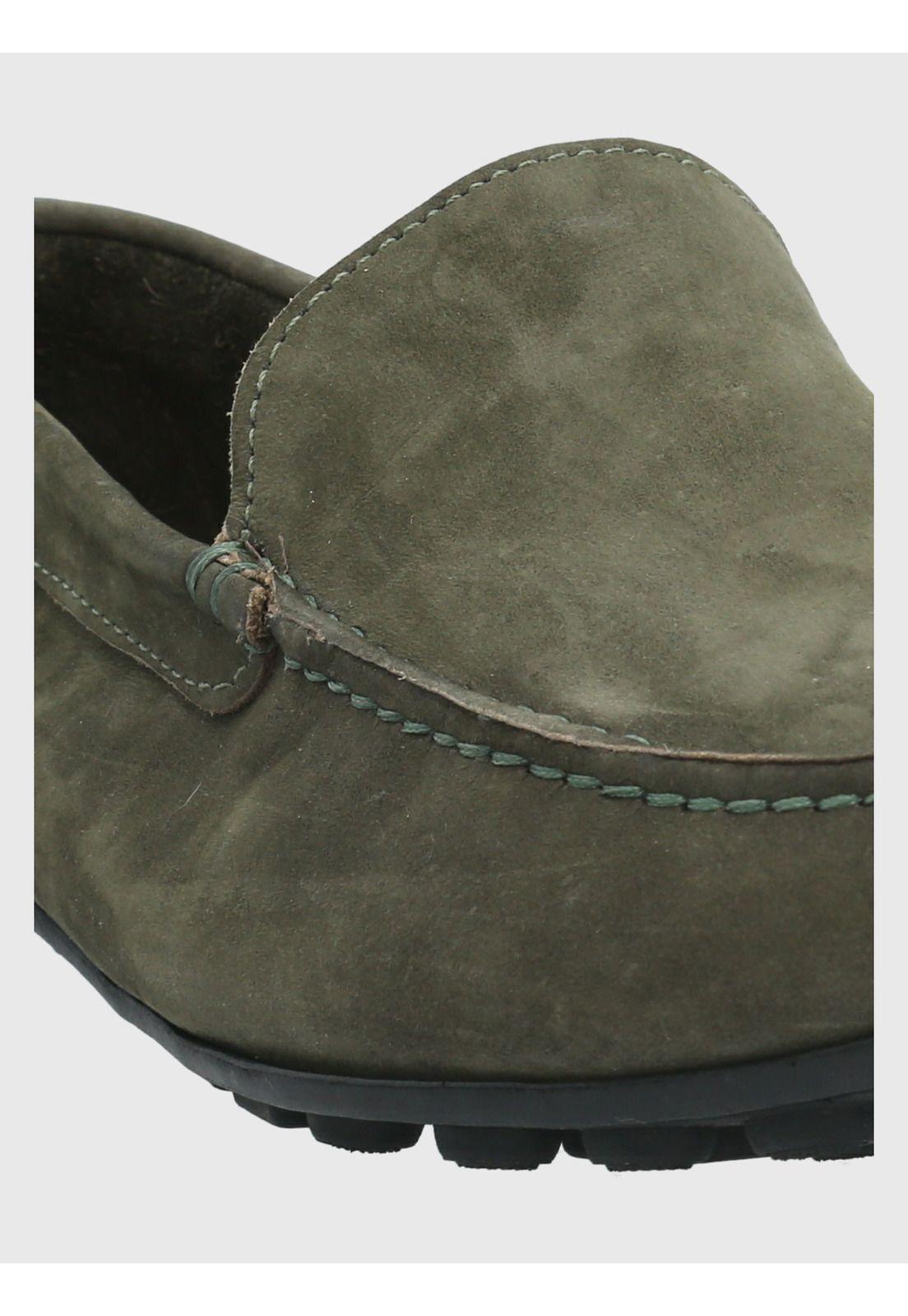 Mocasín Cuero Verde Hombre Blumenau -7