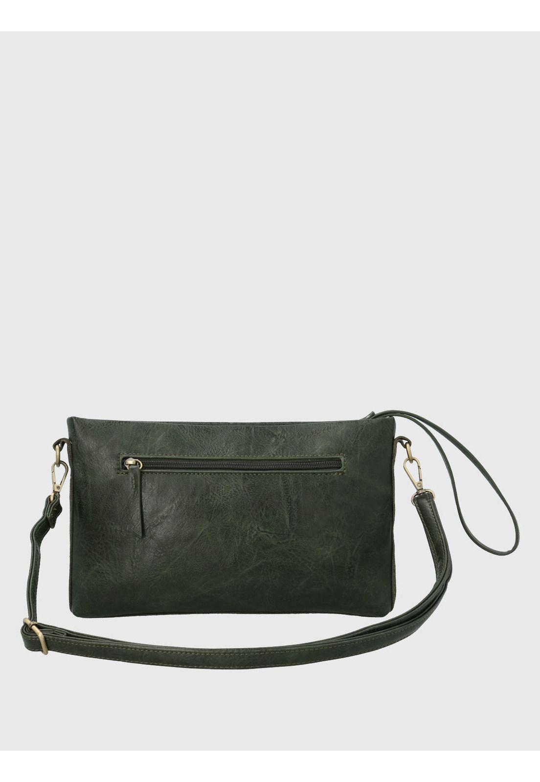 Cartera Ecocuero Mujer Liah Cross Verde-2