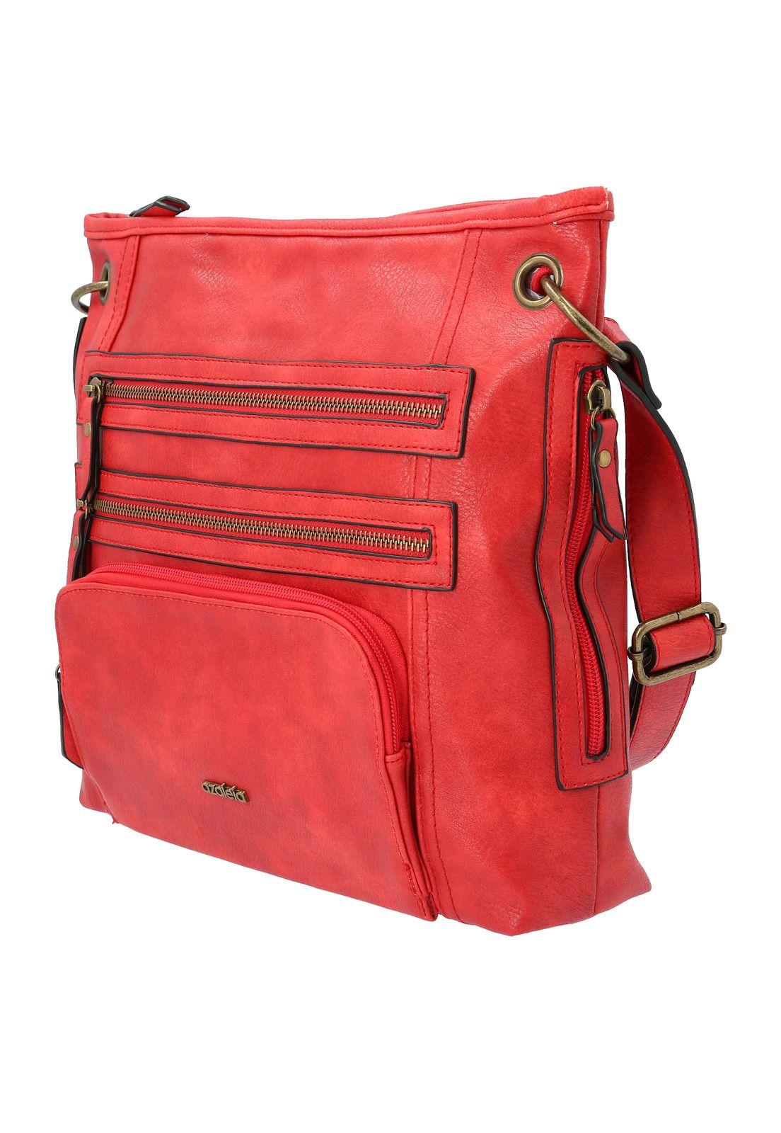 Cartera Mujer Grazia Cross Rojo-1