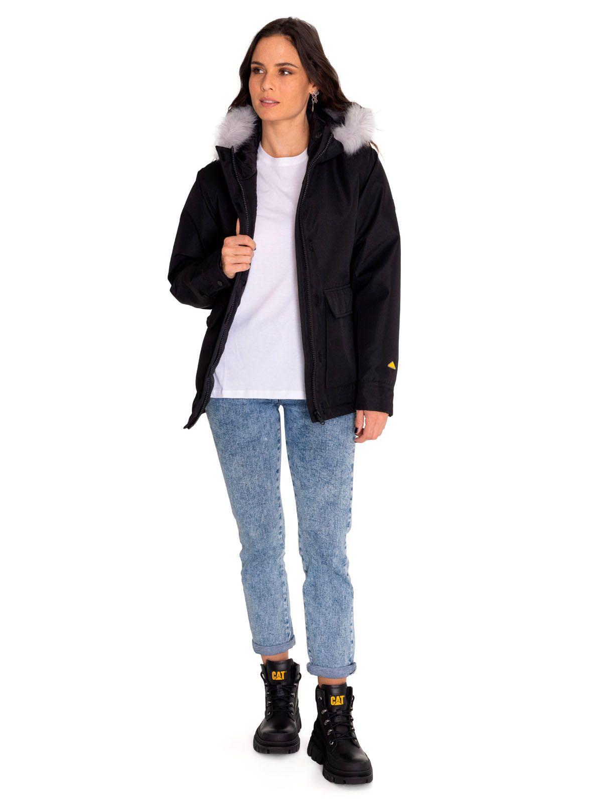 Chaqueta Mujer Mediumweight Insulated Hooded Negro-6