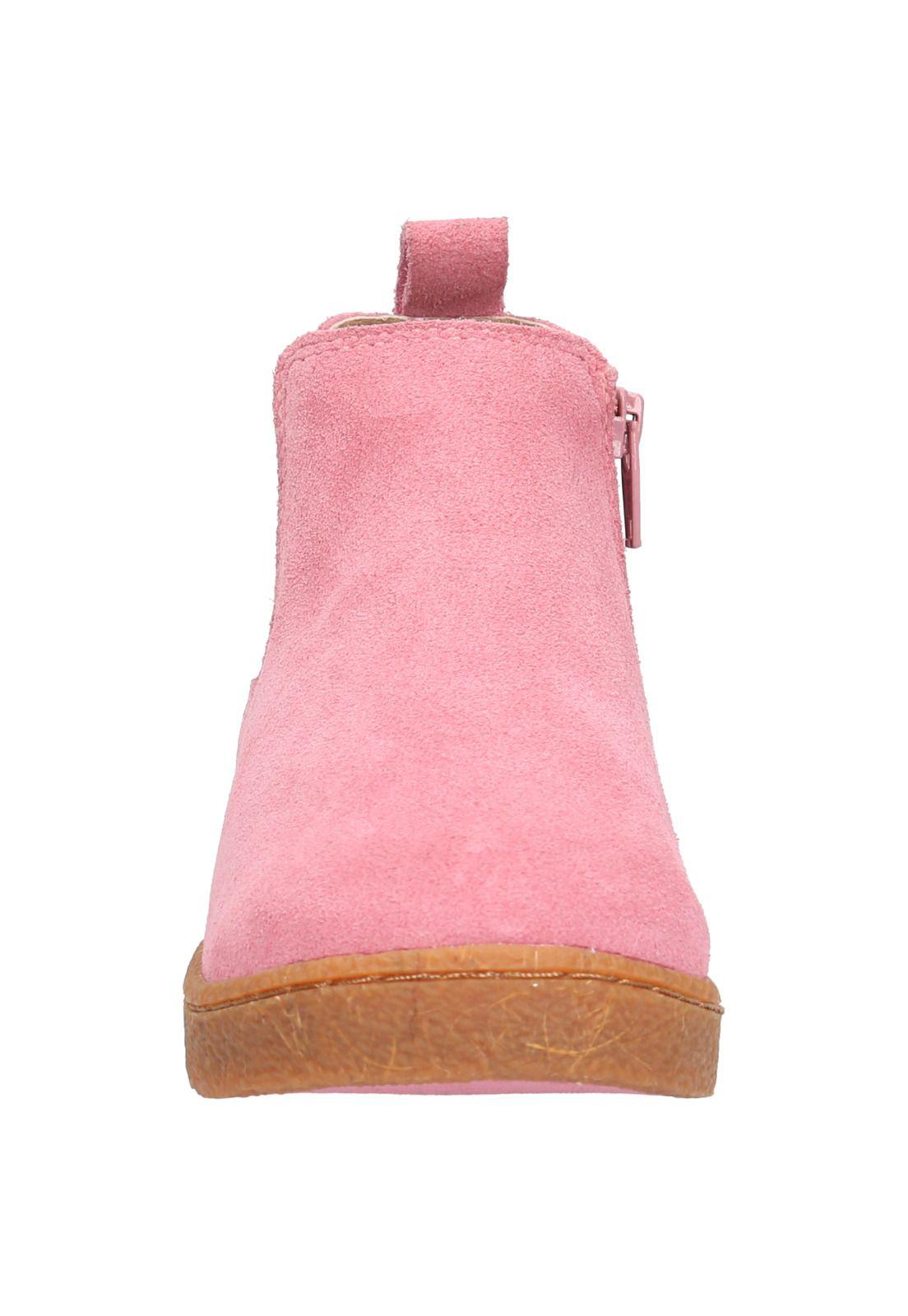 Botín Cuero Niña Piombino Rosado-5