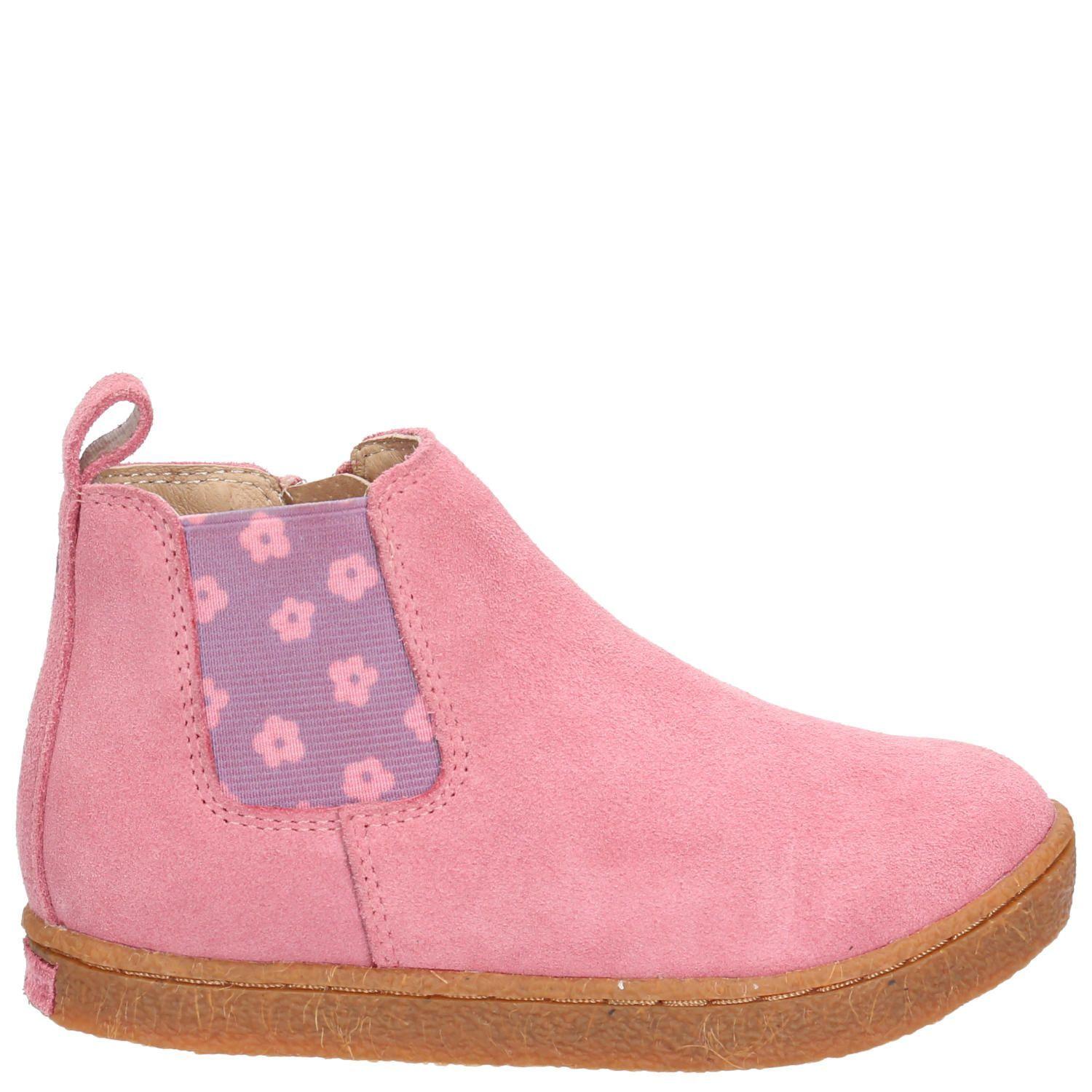 Botín Cuero Niña Piombino Rosado-4