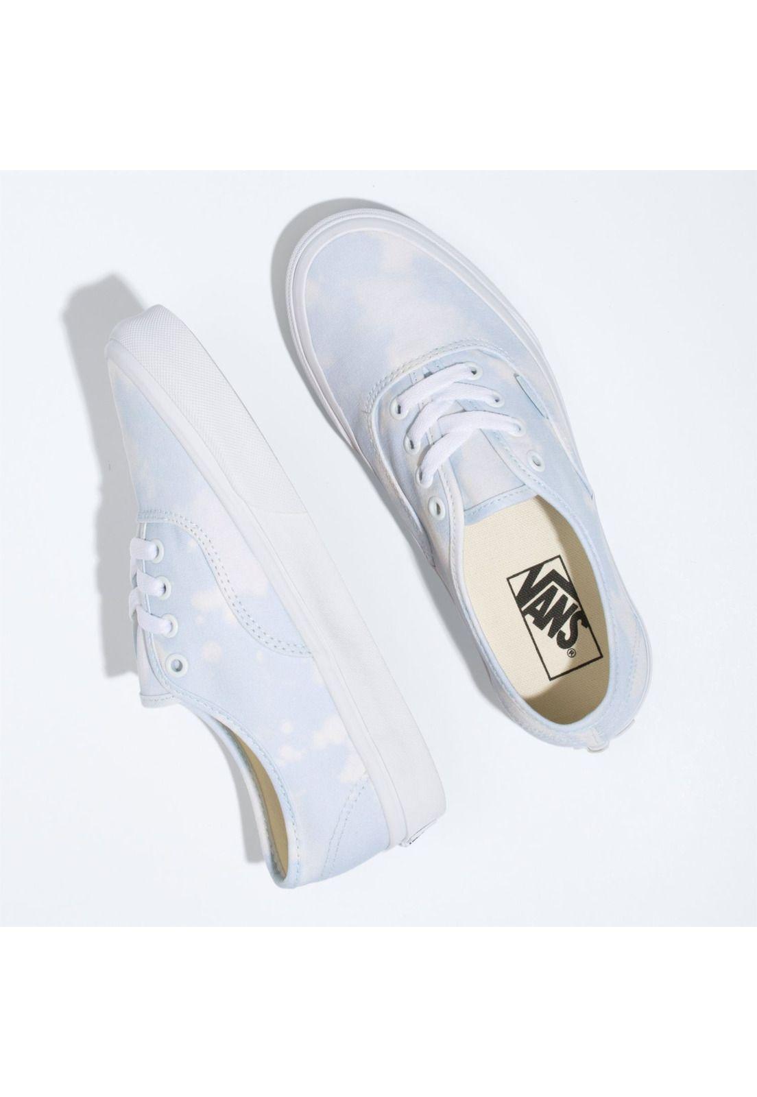 Zapatilla Urbana Ua Authentic (Bleach Wash) Celeste-2