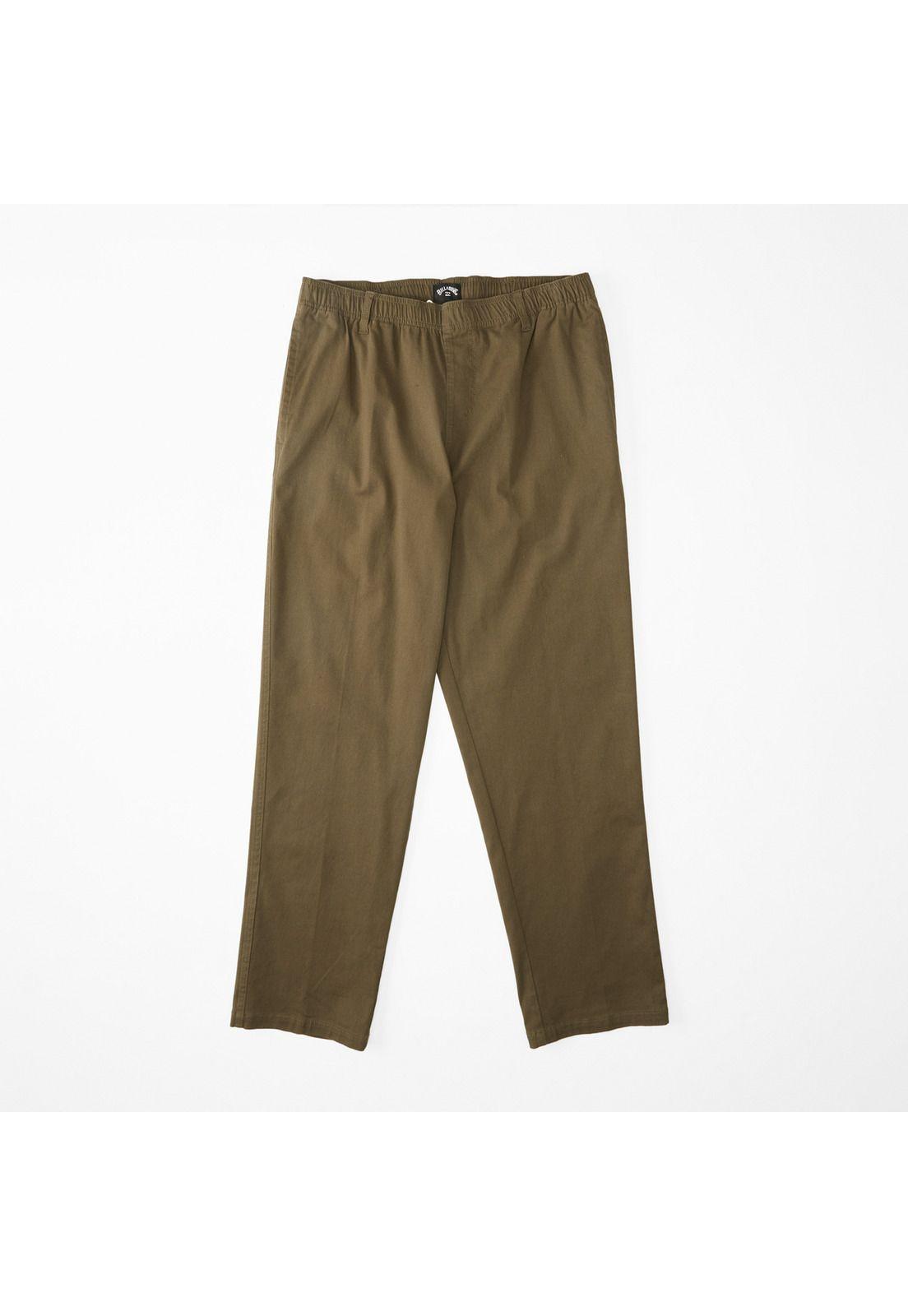 Pantalón Hombre Larry Beach Verde Oliva-0