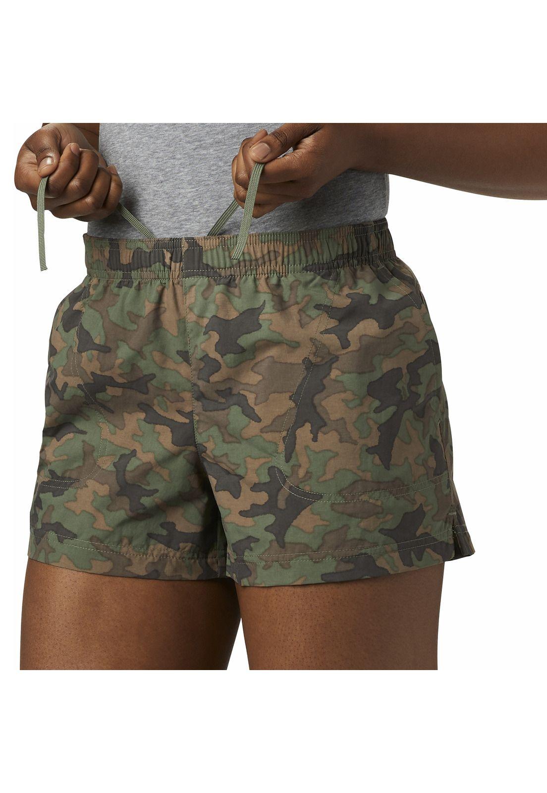 Short Mujer Sandy River Ii Print Verde-5