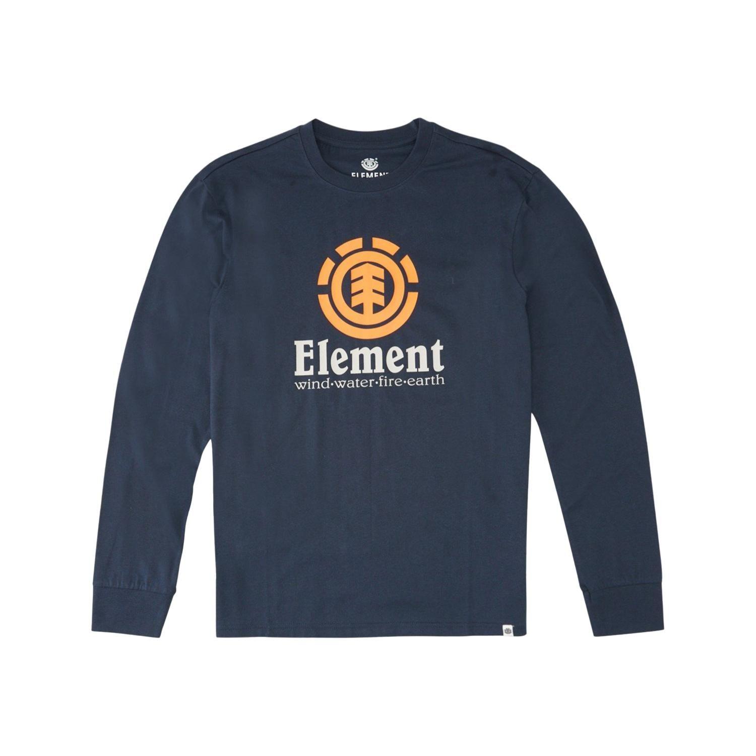 Polera M/L Hombre Vertical Azul Marino-0