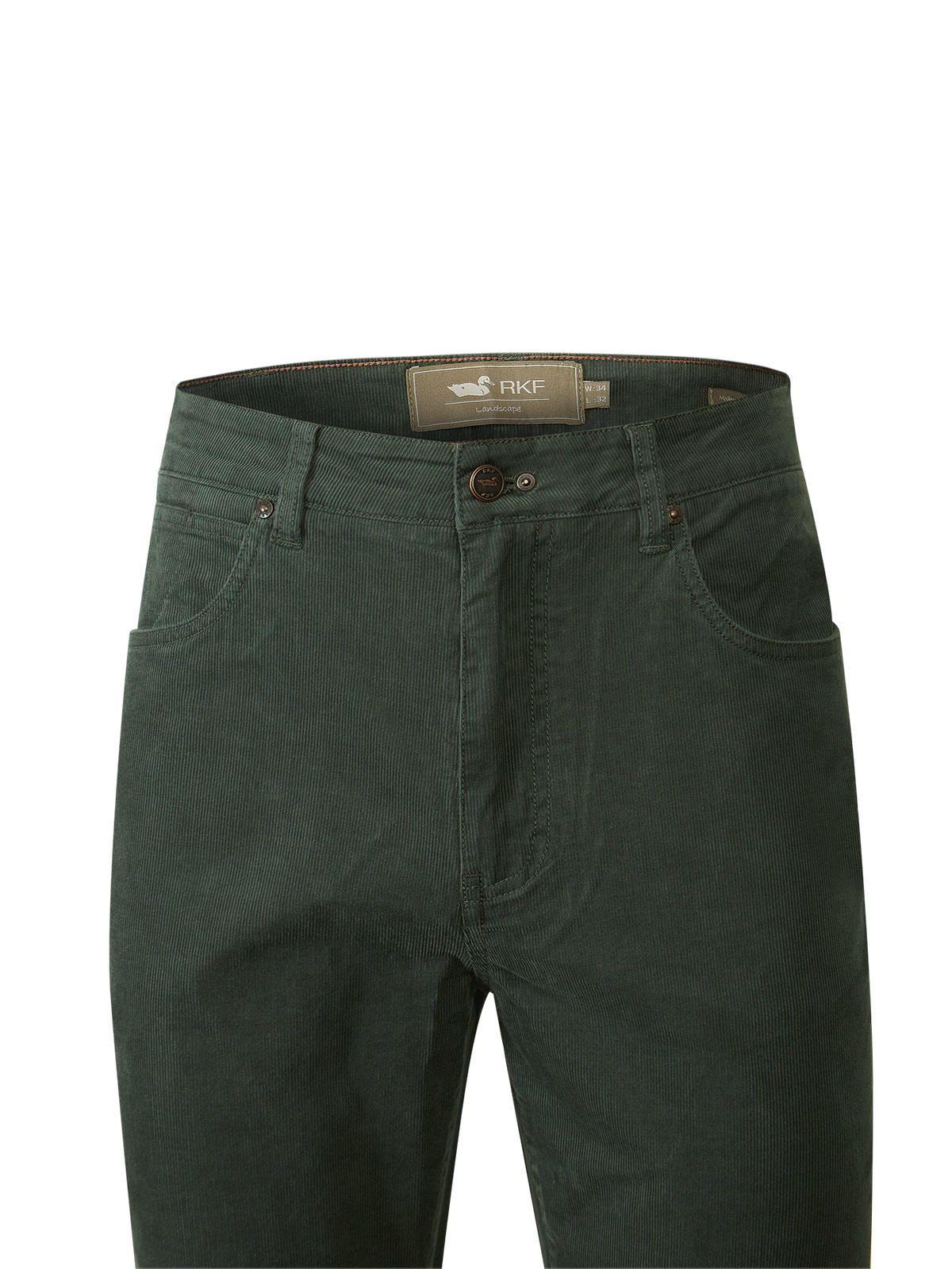 Pantalón Algodón Corduroy Verde Hombre-3