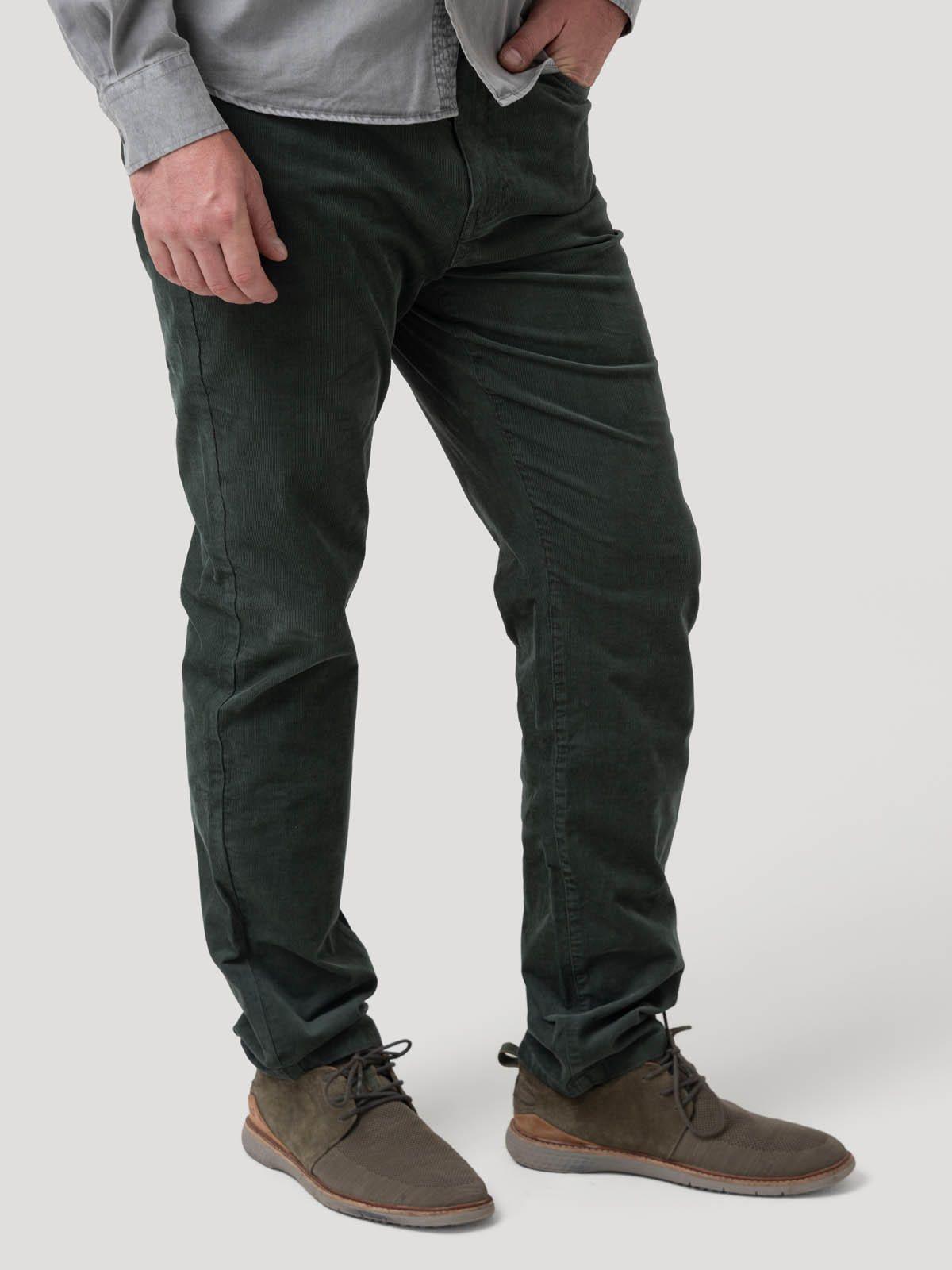Pantalón Algodón Corduroy Verde Hombre-4