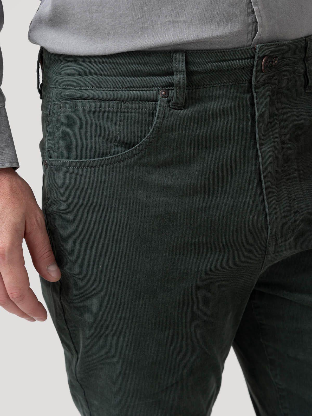 Pantalón Algodón Corduroy Verde Hombre-6