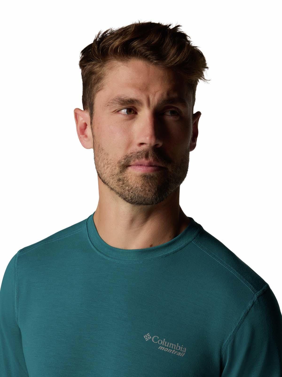 Polera trail running M/C Hombre EndleAzul-3