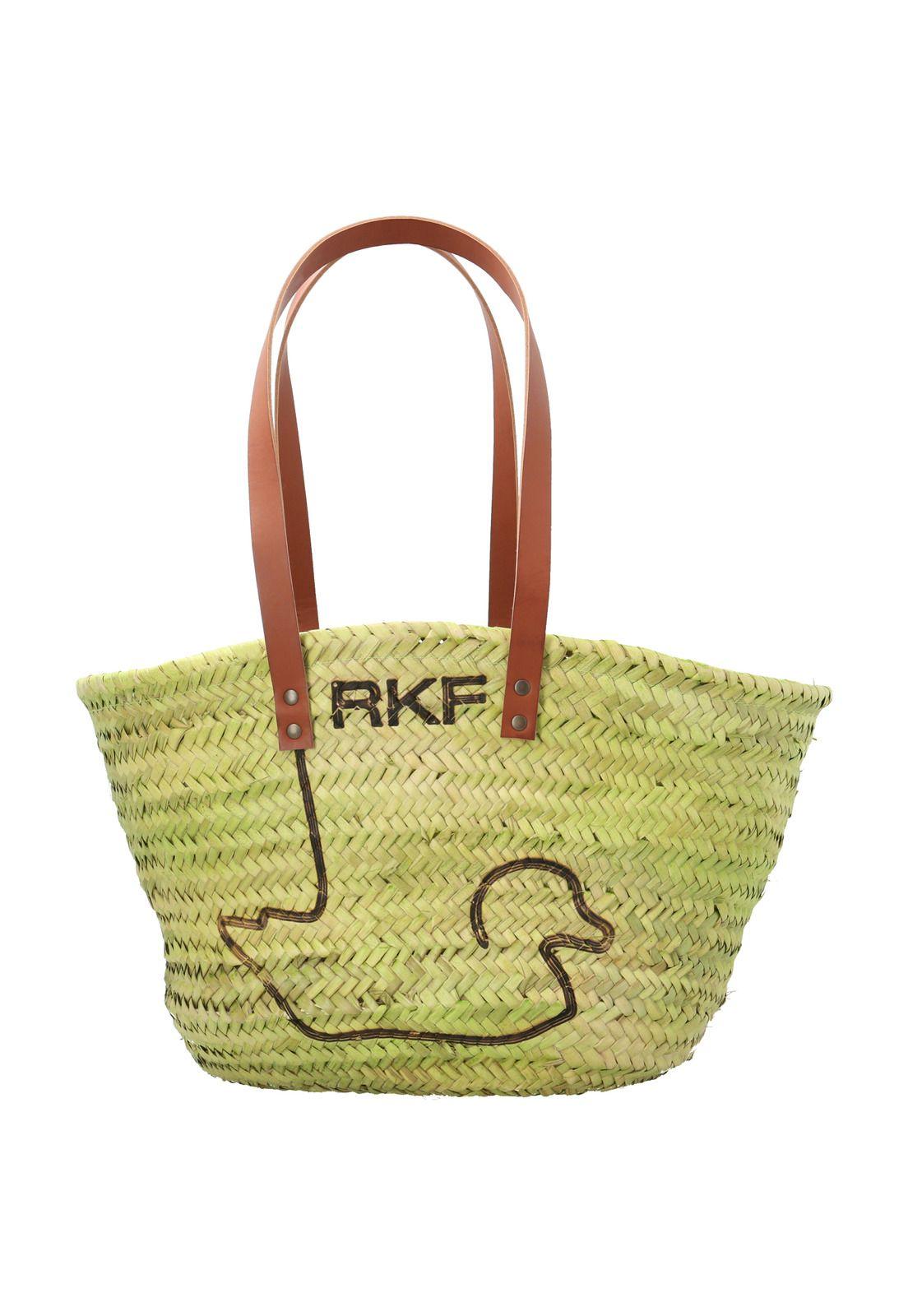 Cartera Rafia Mujer RKF Malaga Verde-0