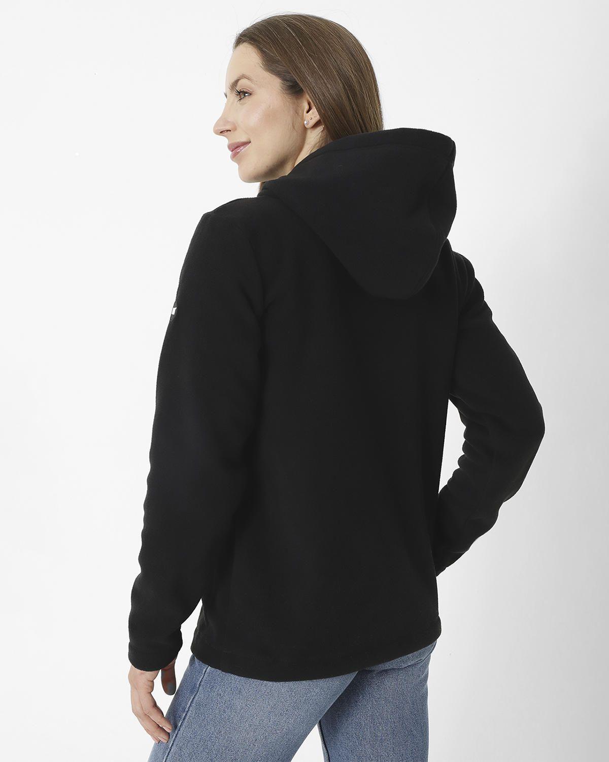 Polar W Full Zip Polar Fle Negro Mujer-1