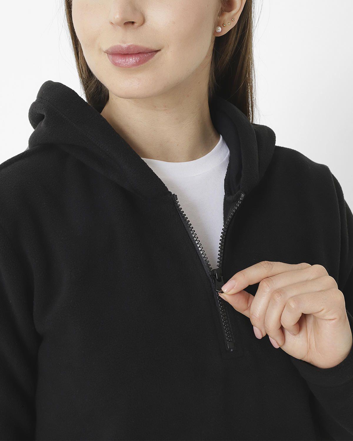 Polar W Full Zip Polar Fle Negro Mujer-4