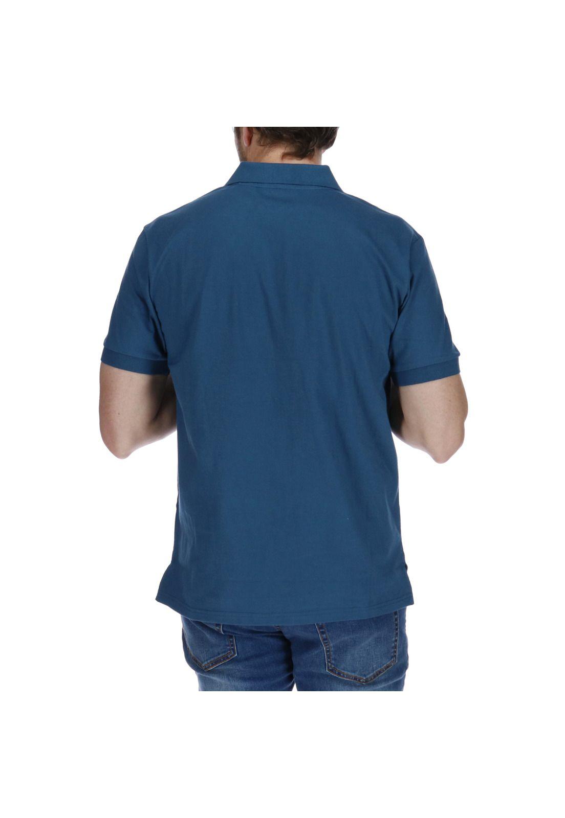 Polera Polo Classic Logo Azul Oscuro-2