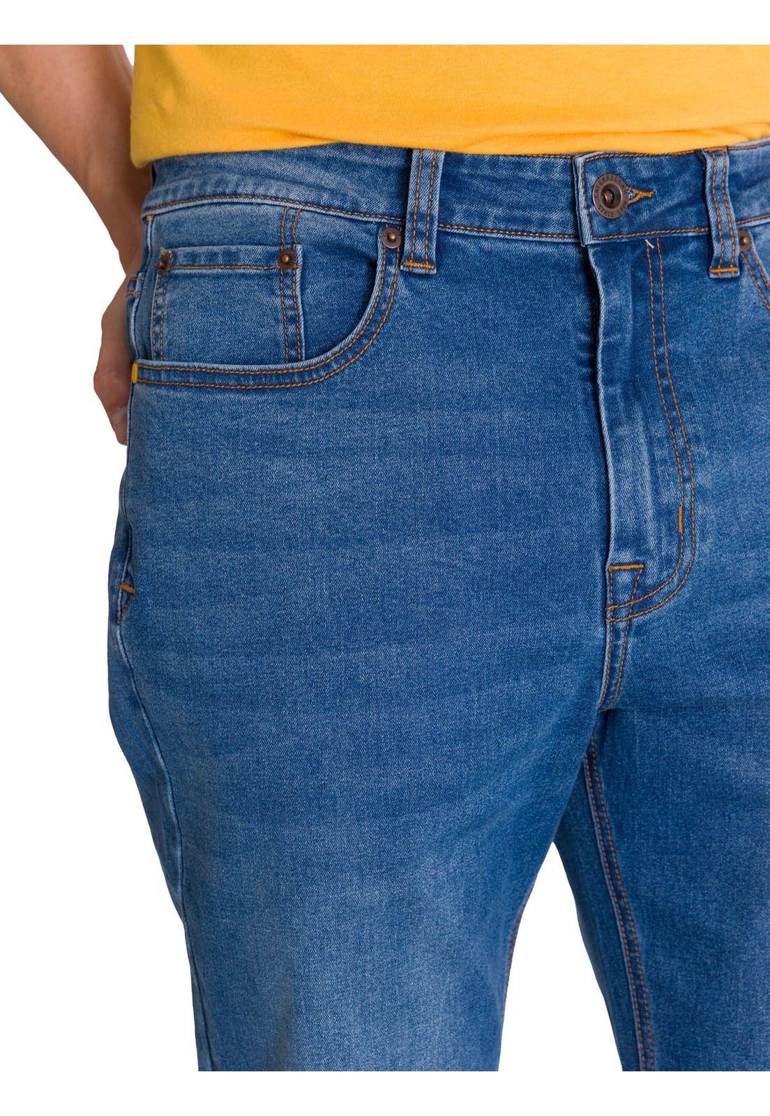 Jeans Stretch Hombre Slim Azul-4