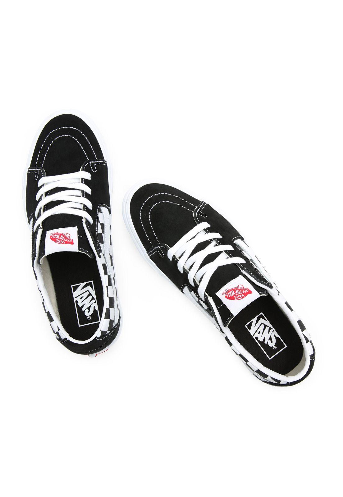 Zapatillas Unisex SK8-Low (C/S) Checker Negra-1