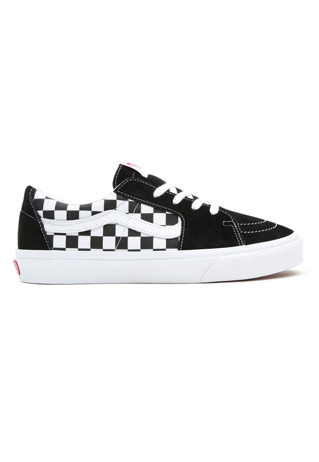 Zapatillas Unisex SK8-Low (C/S) Checker Negra-3