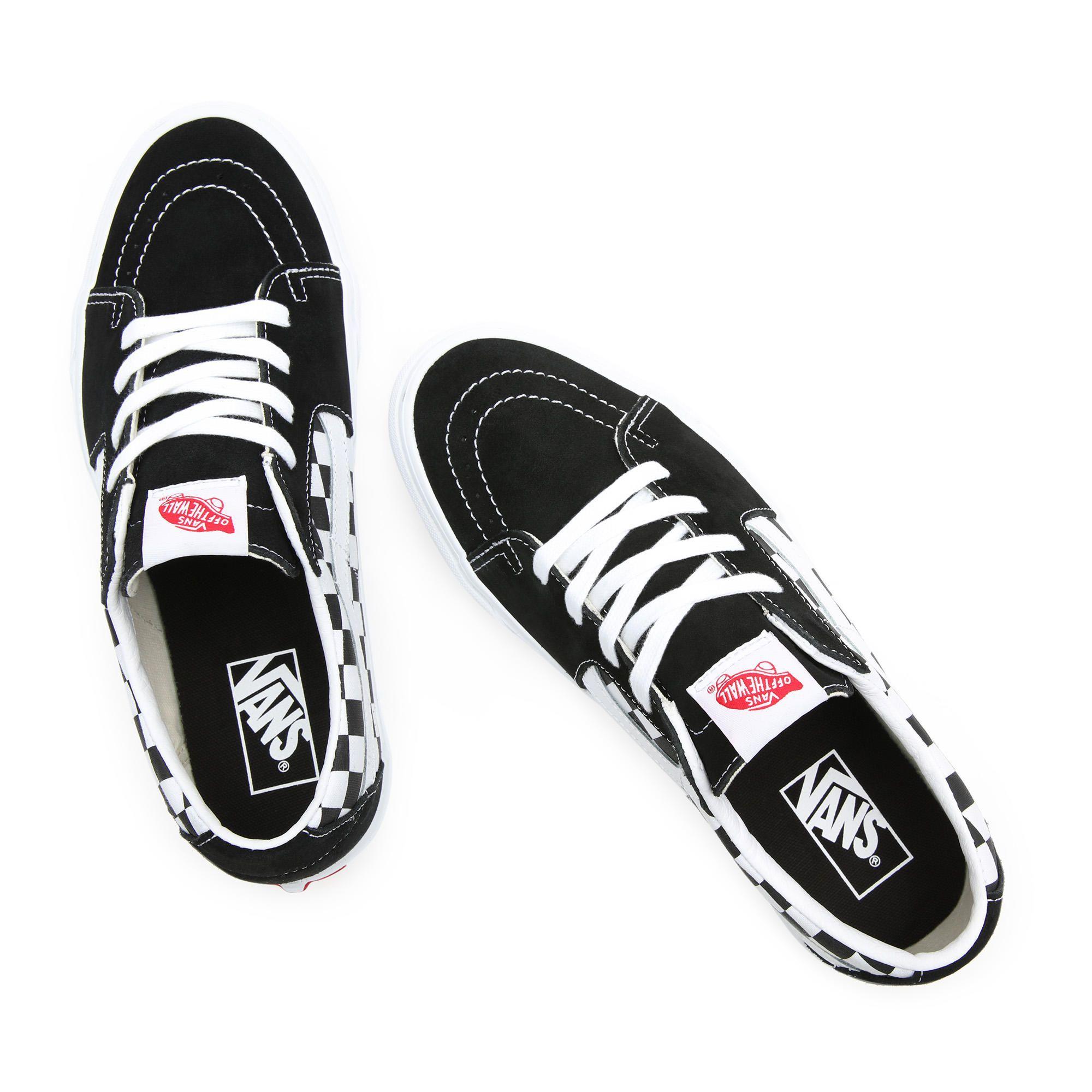 Zapatillas Unisex SK8-Low (C/S) Checker Negra-1