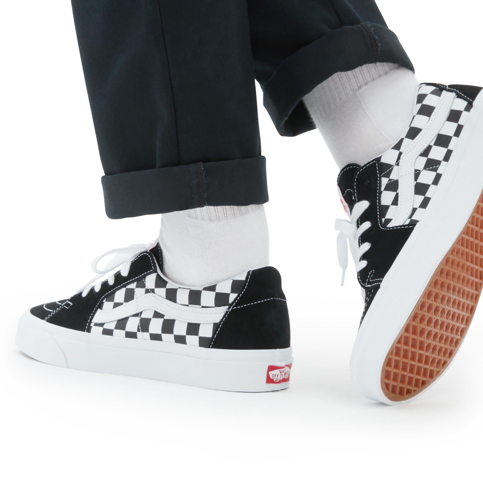 Zapatillas Unisex SK8-Low (C/S) Checker Negra-3