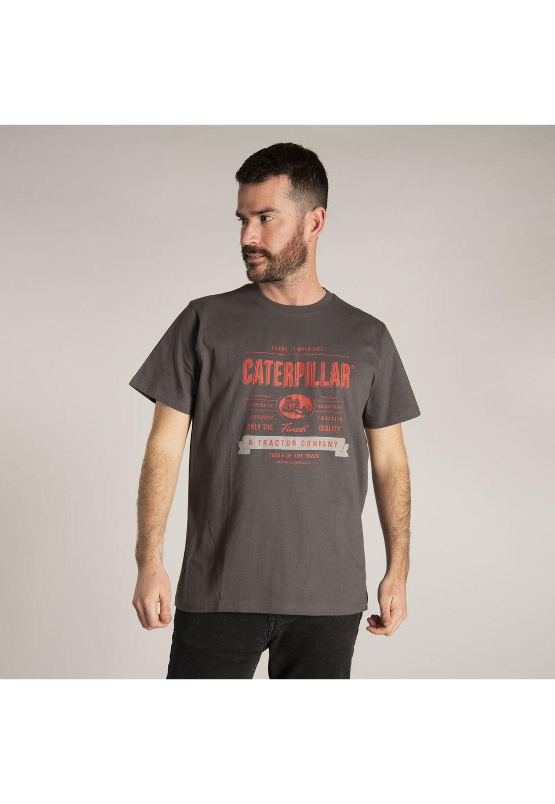 Polera M/C Hombre Only One Tee Gris-0