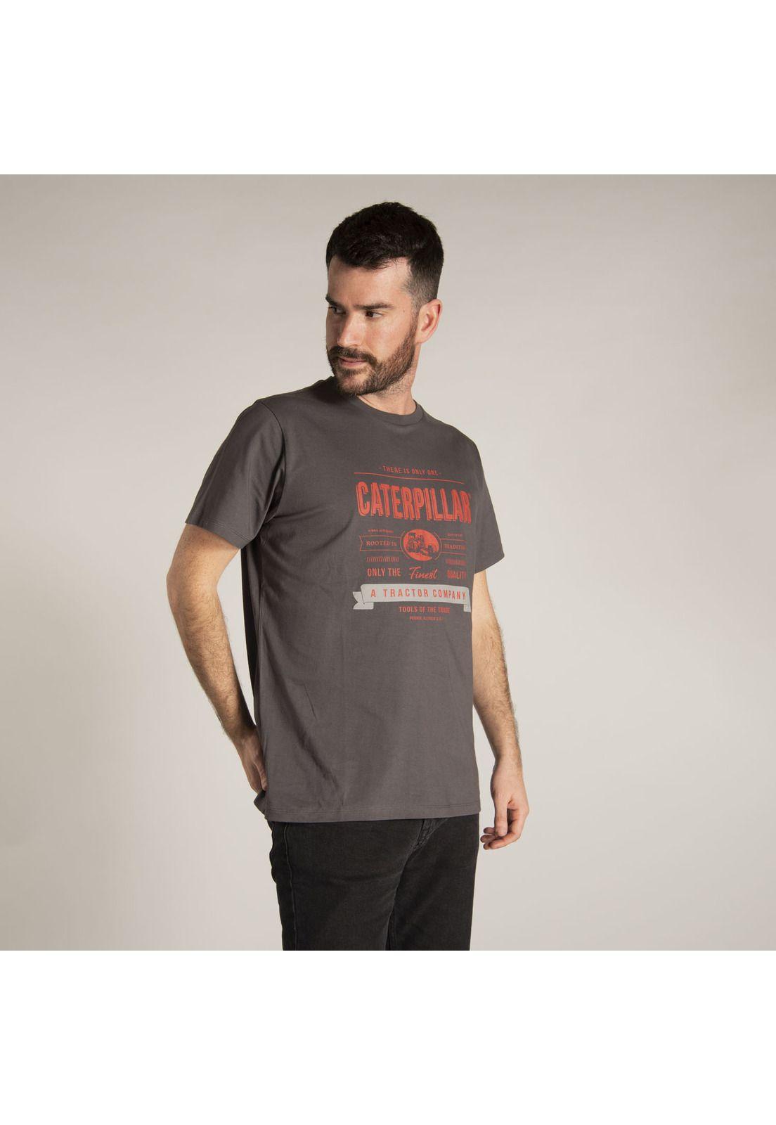 Polera M/C Hombre Only One Tee Gris-1