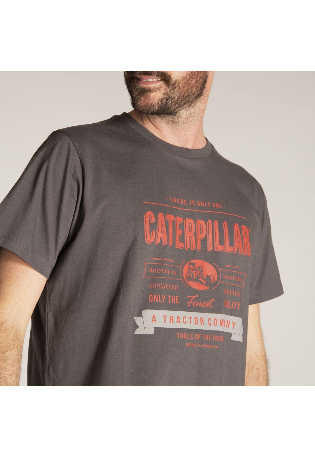Polera M/C Hombre Only One Tee Gris-4