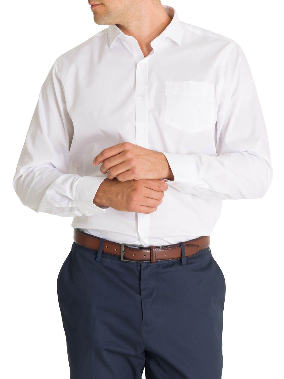 Camisa Cuello Italiano Hombre Easyitsol Blanco-5