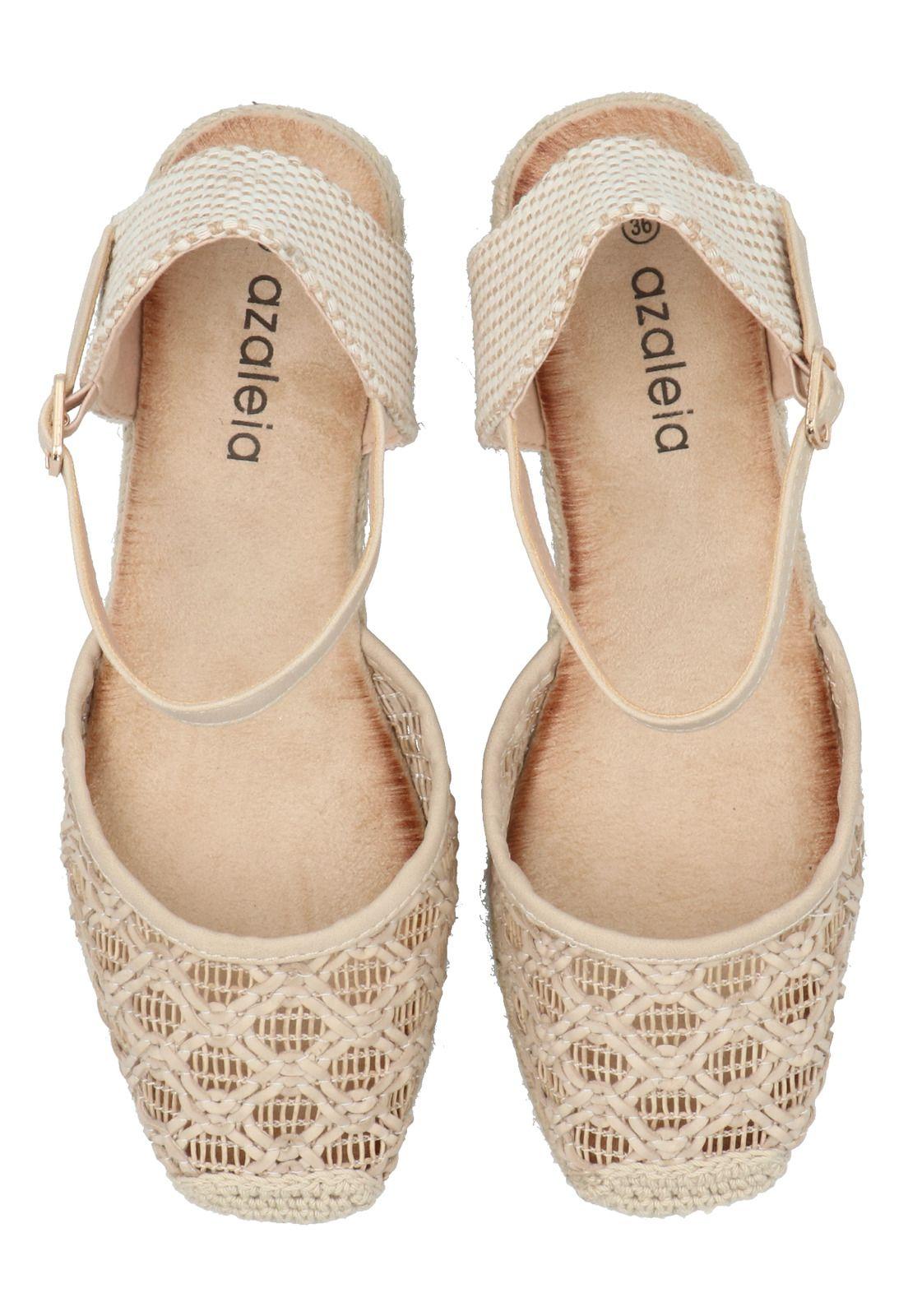 Sandalia Mujer Giotto Beige -6