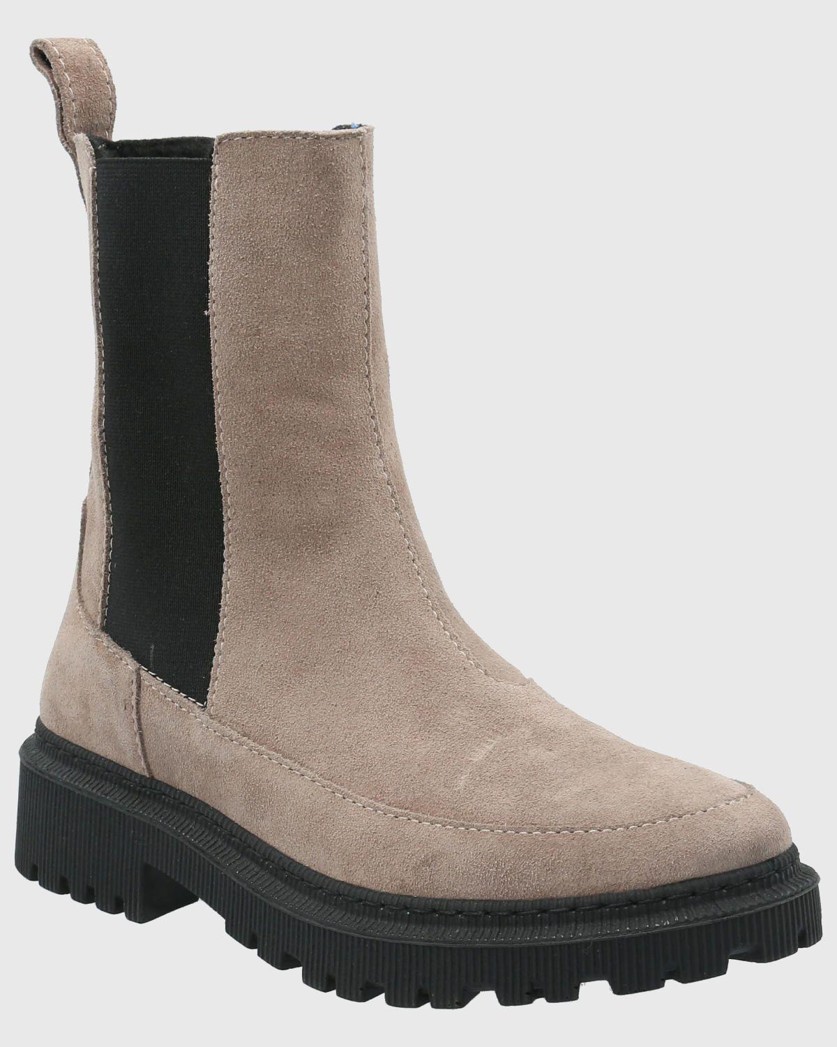 Botin Cuero Mujer Bibury Beige-0