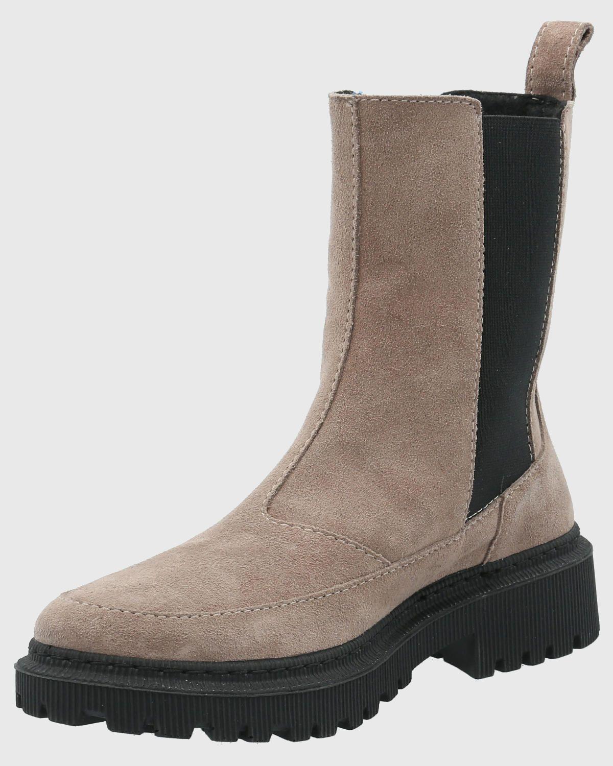 Botin Cuero Mujer Bibury Beige-5
