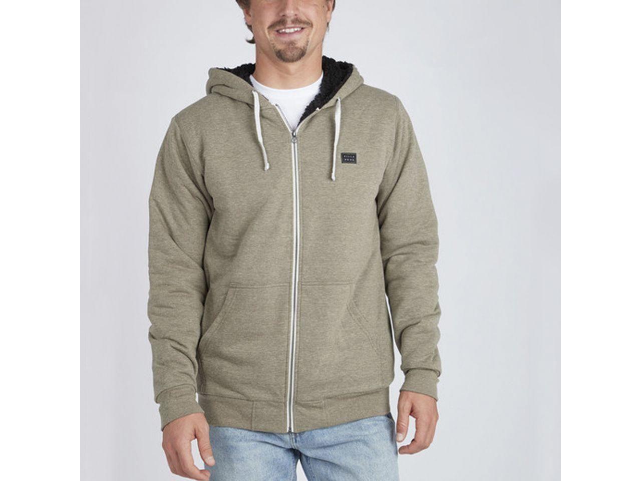 Polerón All Day Sherpa Zip Military-0