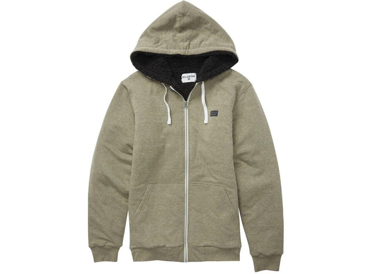 Polerón All Day Sherpa Zip Military-2