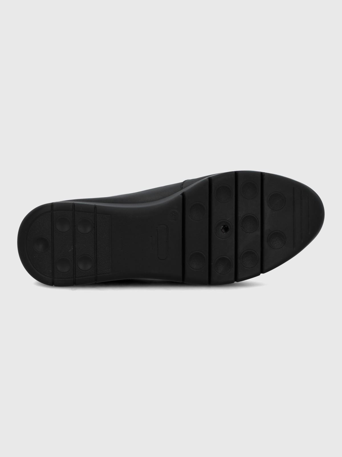 Slip On Cuero Mujer Judita Negro-7