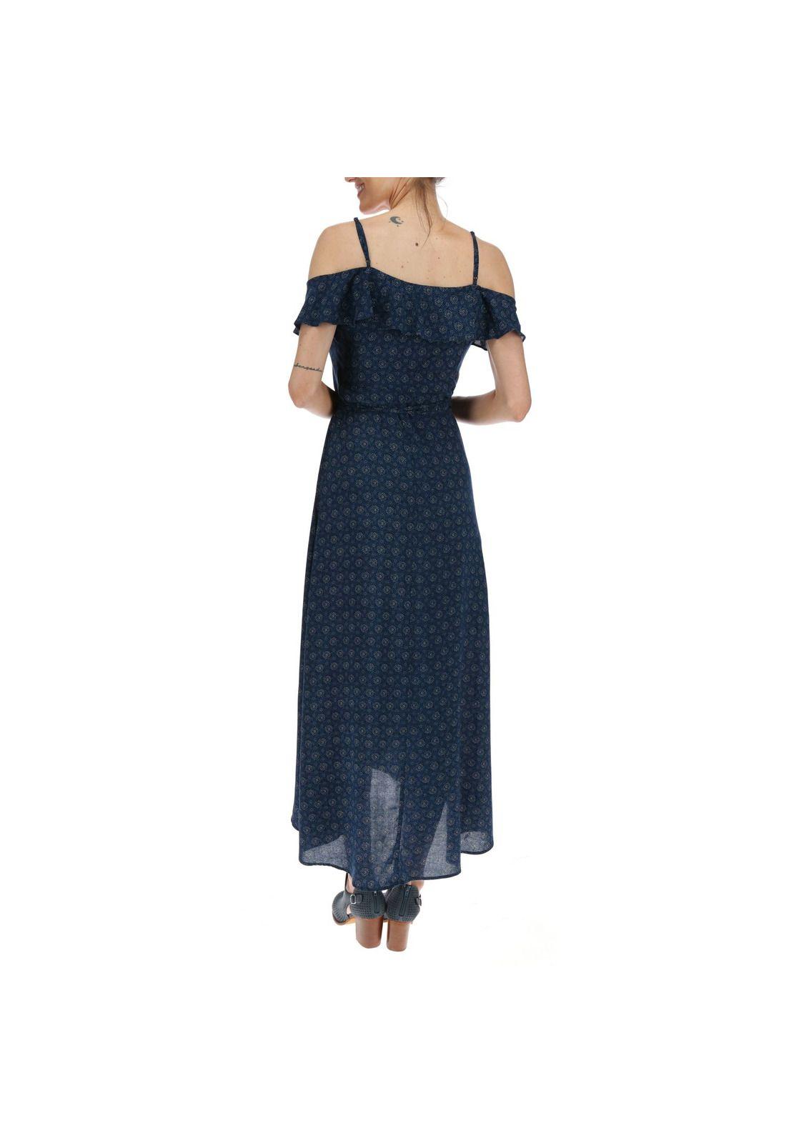 Vestido Largo Mujer Cadiz Azul-2