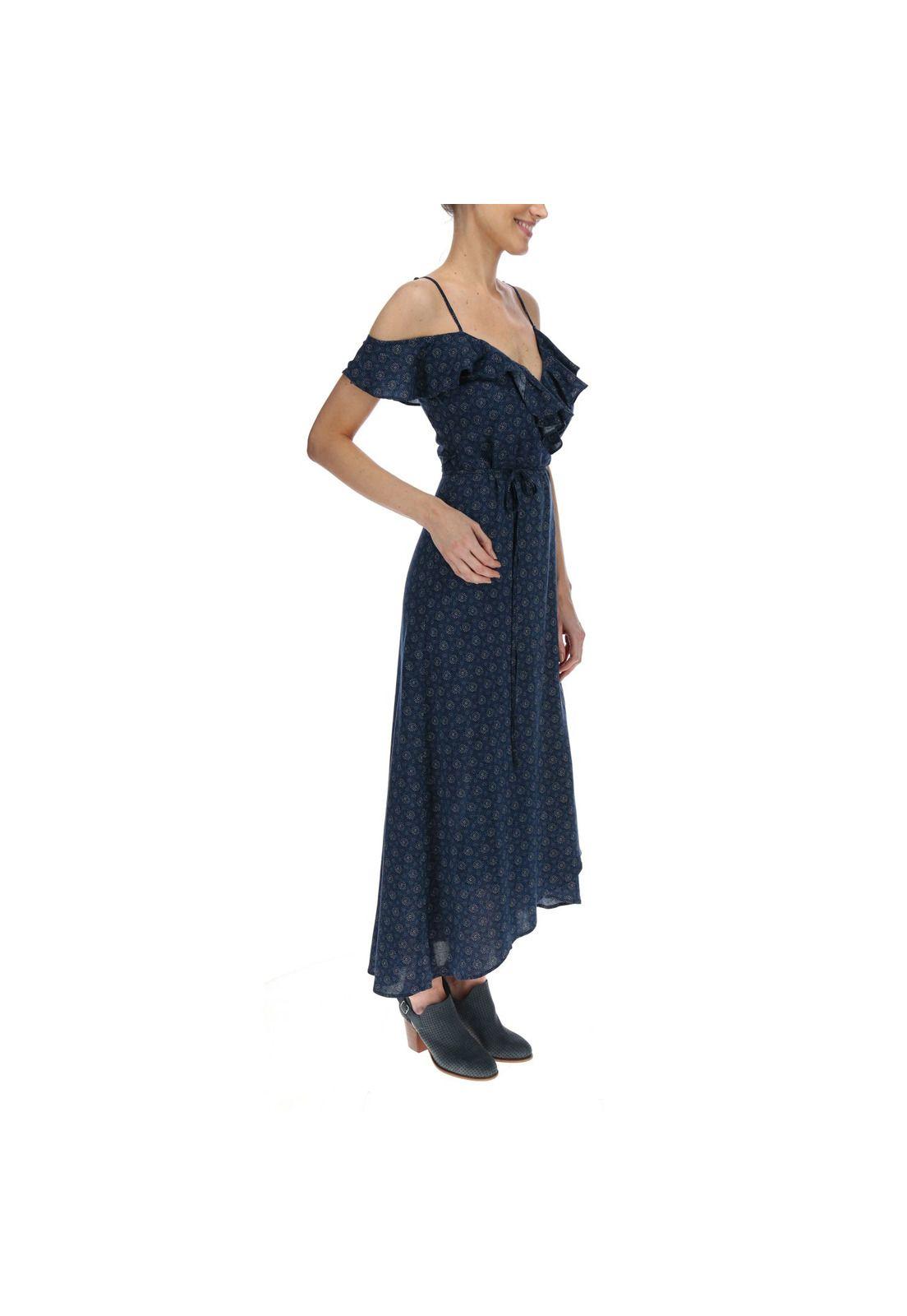 Vestido Largo Mujer Cadiz Azul-3