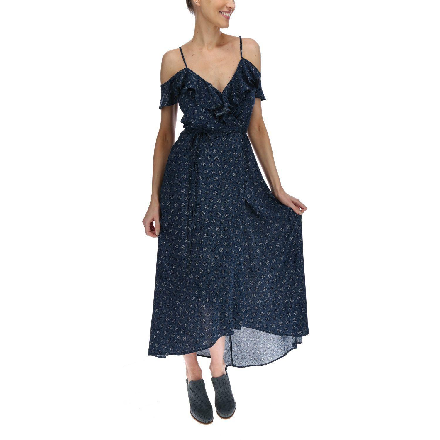 Vestido Largo Mujer Cadiz Azul-4