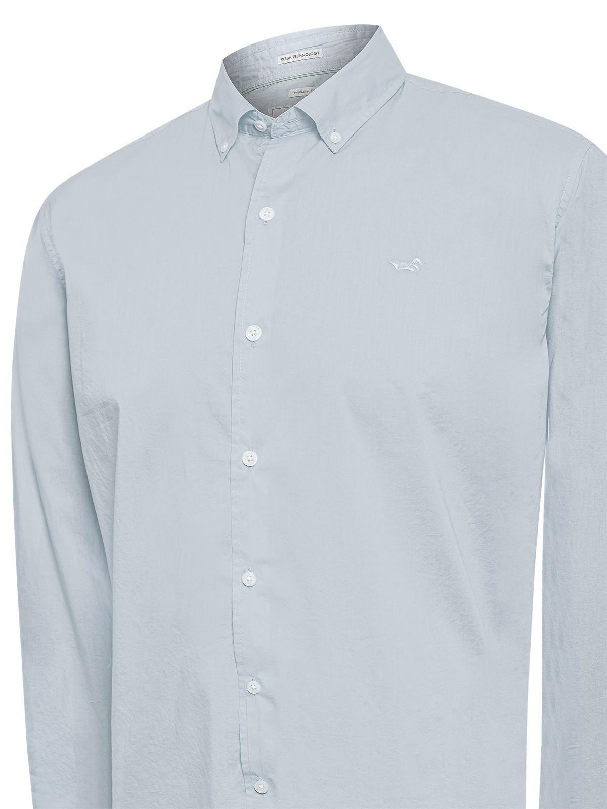 Camisa Algodón Orgánico Hombre Soft Azul-3