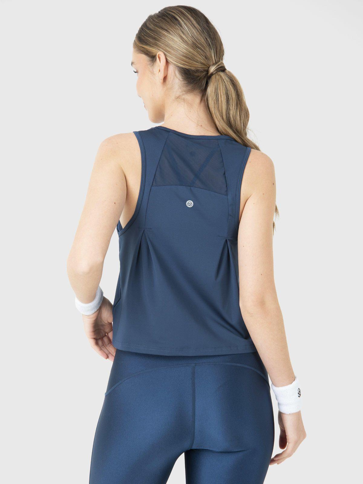 Polera Sin Mangas Mujer Vest Zia Azul Oscuro-4