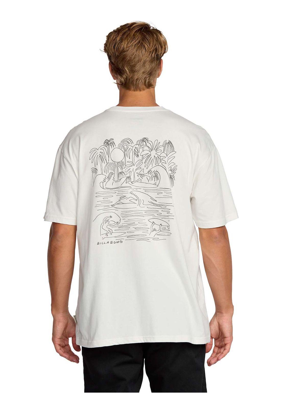 Polera m/c Hombre Scenes regular Blanco-6