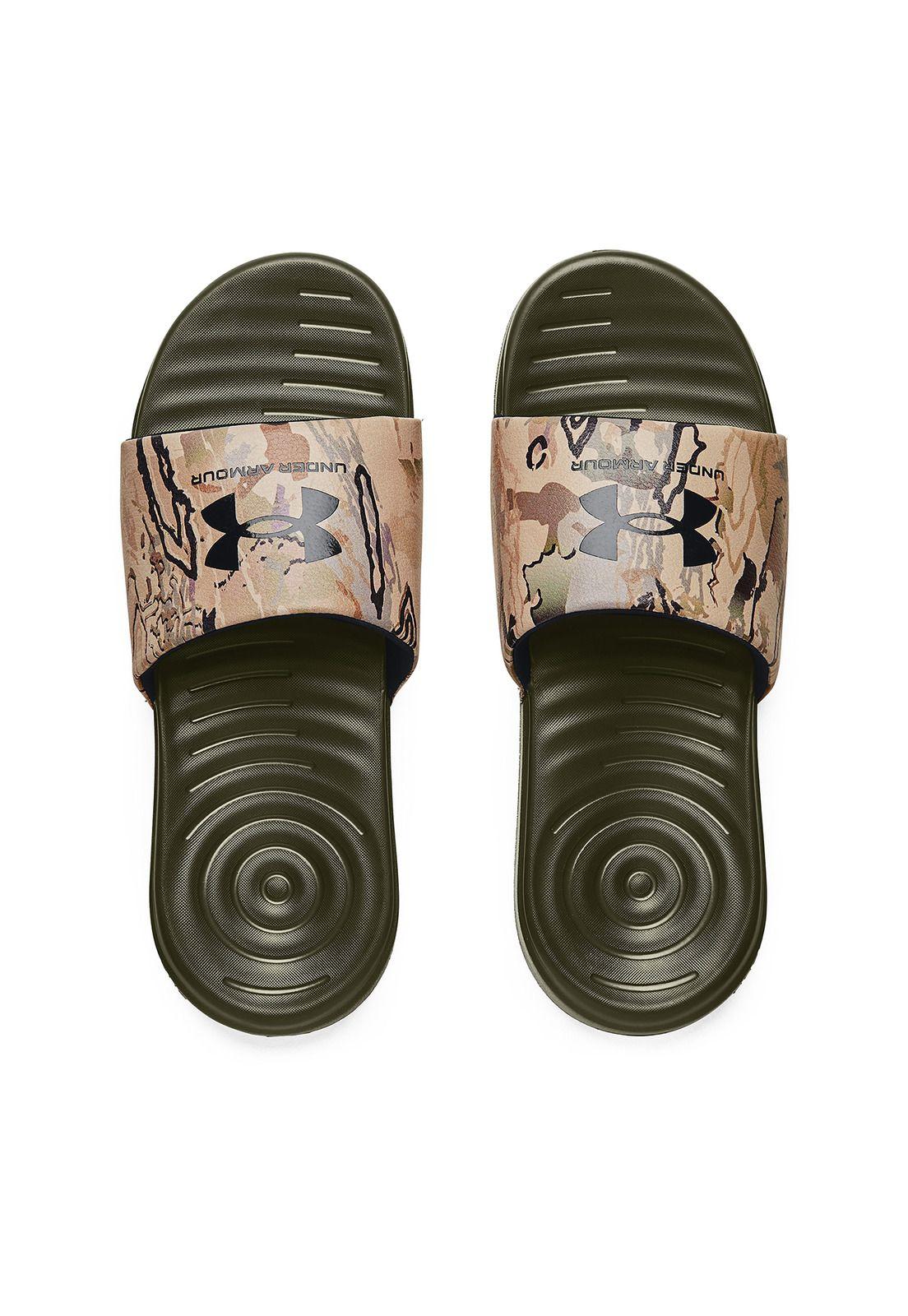 Sandalia UA Ansa Graphic para hombre Café-3